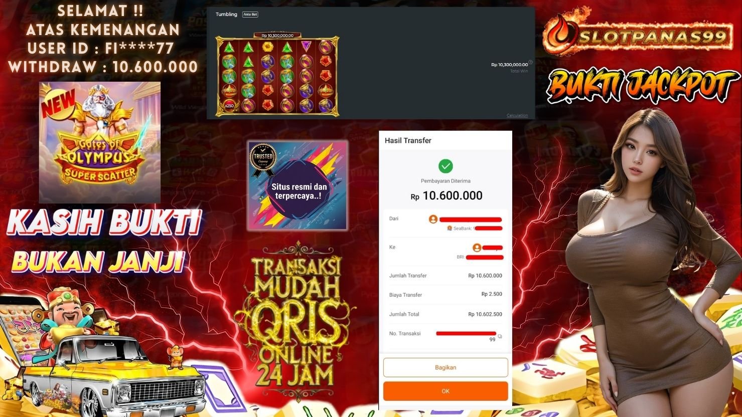 SLOTPANAS99 JACKPOT SLOT GATES OF OLYMPUS SUPER SCATTER